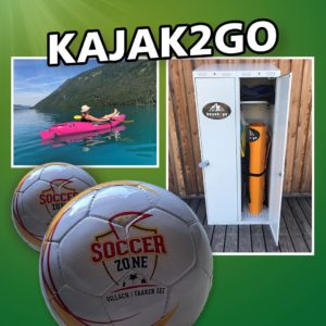 Soccerzone Kajak2go Faaker See Villach Kärnten Fussballgolf